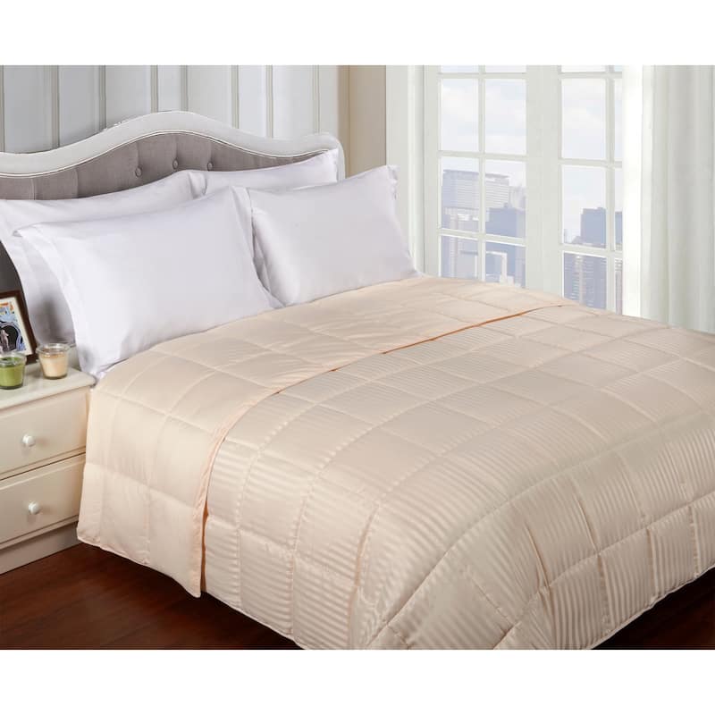 Superior All-season Reversible Hypoallergenic Down Alternative Blanket - Full/Queen - Ivory