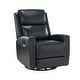 preview thumbnail 2 of 53, Fiacro 30.31''Wide Genuine Leather Swivel Rocker Recliner