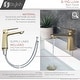 preview thumbnail 23 of 35, STYLISH Single Handle Single Hole Bathroom Faucet Lead Free - Faucet Height: 5 7/8" Spout Height: 4 1/16"