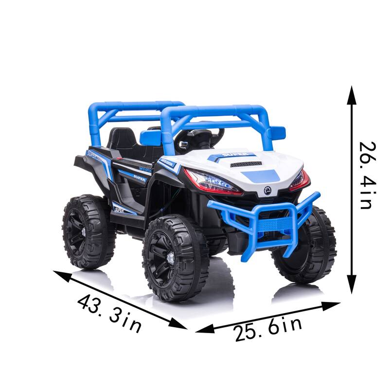 12V Exclusive Car for Kids, Electric Off-Road Vehicle with Seat Belt, Electric Car Toy for Kids with Charge Display