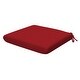 preview thumbnail 5 of 17, Textured Universal Seat Cushion (2-Pack) - 18" wide x 17.5" deep x 2.5" thick Scarlet Red