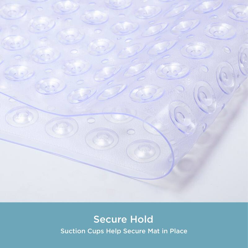 Kenney Bubble Bath, Shower, and Tub Mat, 15.25" W x 30.75" L