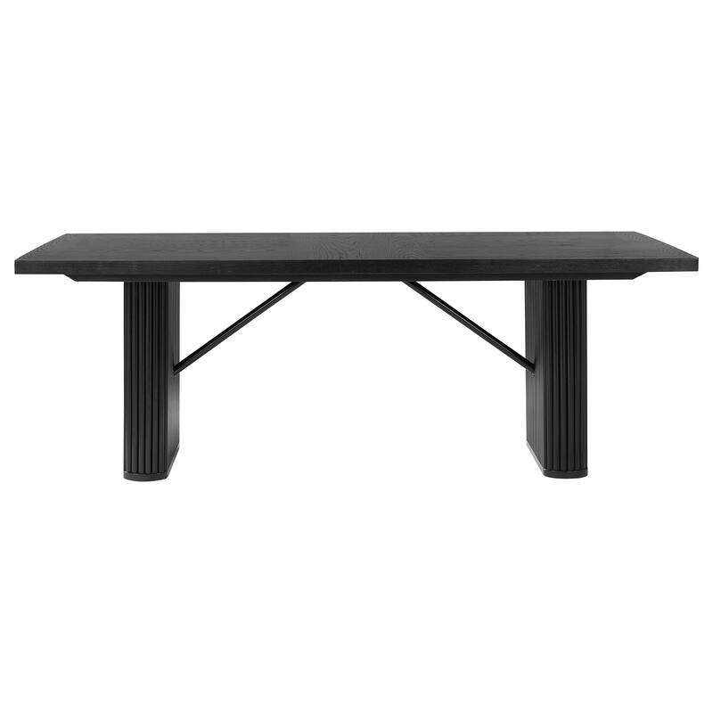 Catherine Black Rectangular Dining Table Set
