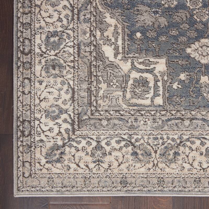 Porch & Den Traditional Bordered Medallion Area Rug