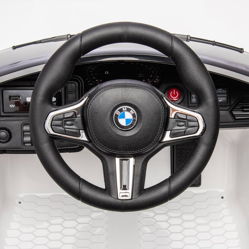 BMW M4 12v Kids ride on toy car 2.4G W/Parents Remote Control,Three speed adjustable,A handle with wheels and a pull