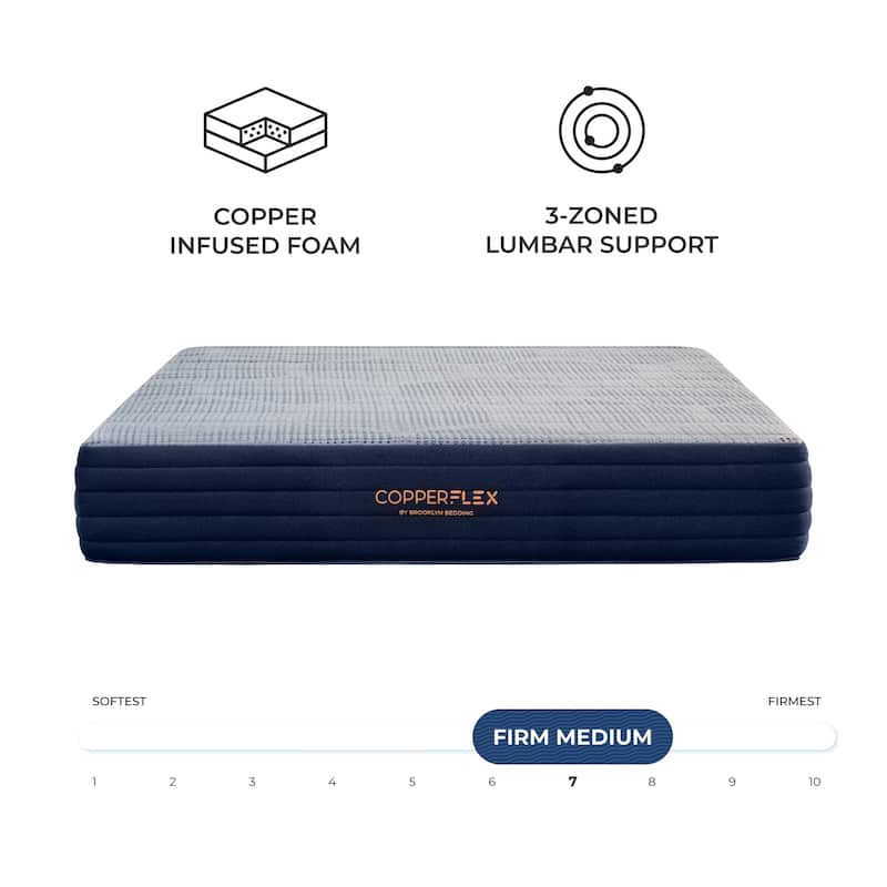Brooklyn Bedding CopperFlex 10" Foam Mattress with Zoned Foam