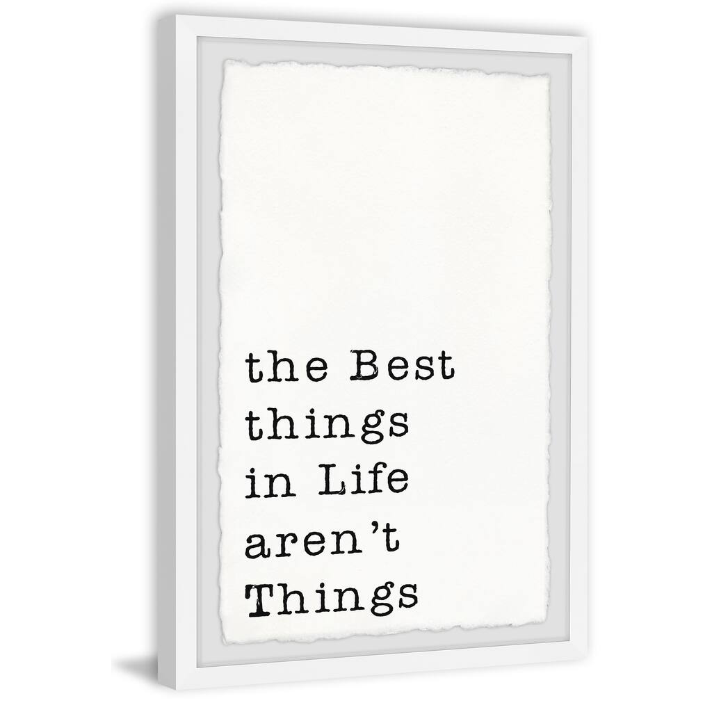 'Best Things in Life II' Framed Painting Print