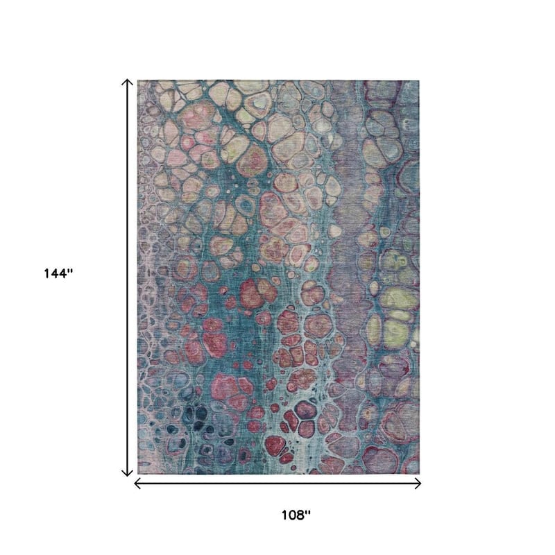 HomeRoots Abstract Transitional Rectangle Outdoor Rug