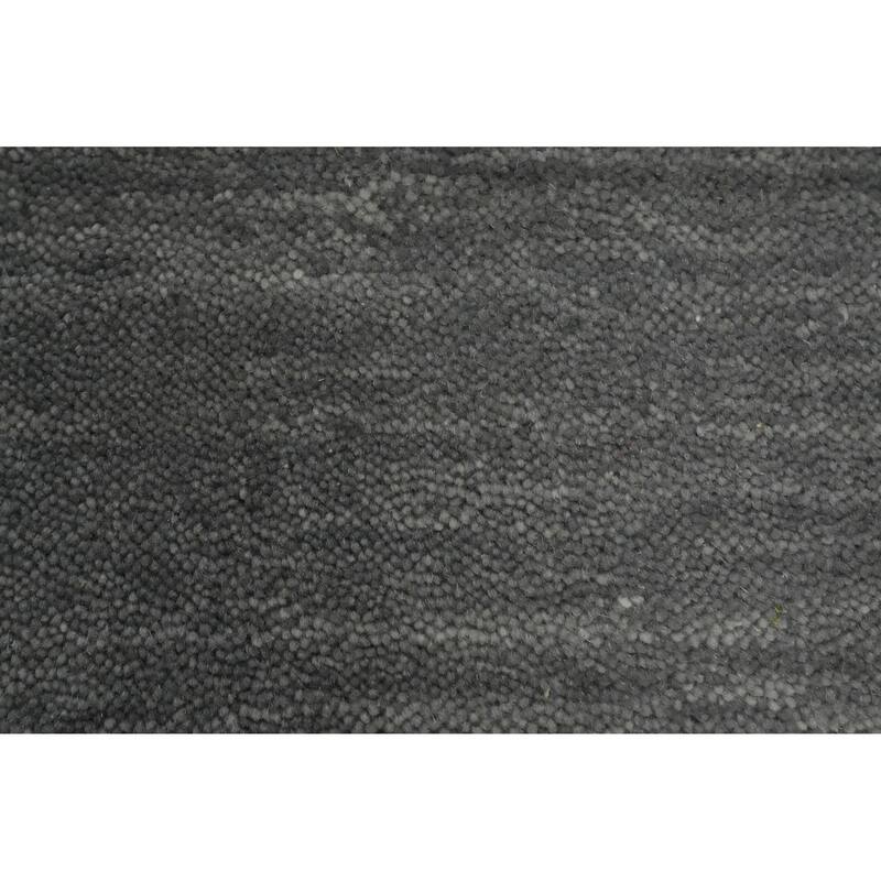 Gray Wool Tribal Gabbeh Oriental Rug Tribal Geometric Carpet - 5' 7'' X 4' 2''