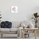 preview thumbnail 2 of 4, Stupell Happy Easter Calligraphy Bunny Pink Flower Bouquet Wood Wall Art - Multi-Color