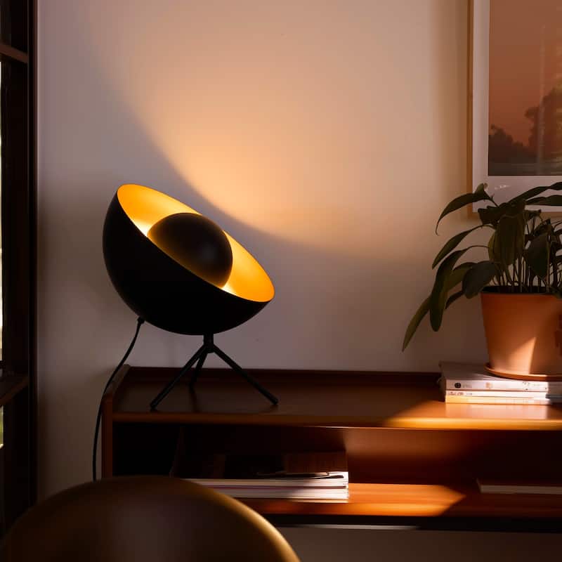 Mid Century Satellite Radar Table Lamp