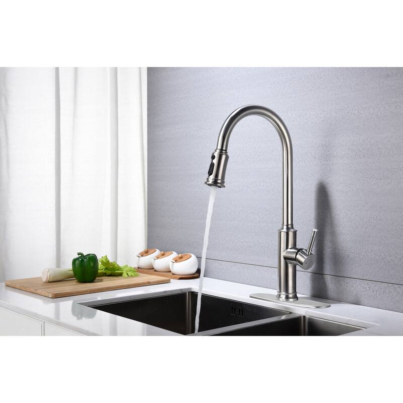 Kitchen Faucet with Pull Out Spraye, High-Quality Anti-Corrosion And Anti-Rust Surface Single Lever Kitchen Faucet