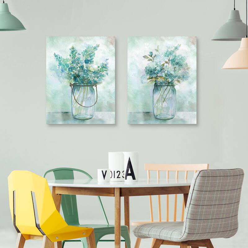 Bluebonnet Retreat, Hydrangea Retreat by Nan Canvas Art Prints