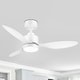 preview thumbnail 107 of 127, 52"/42" Black/Gold LED Ceiling Fan with Lights Remote(3-Blade) 42in - White