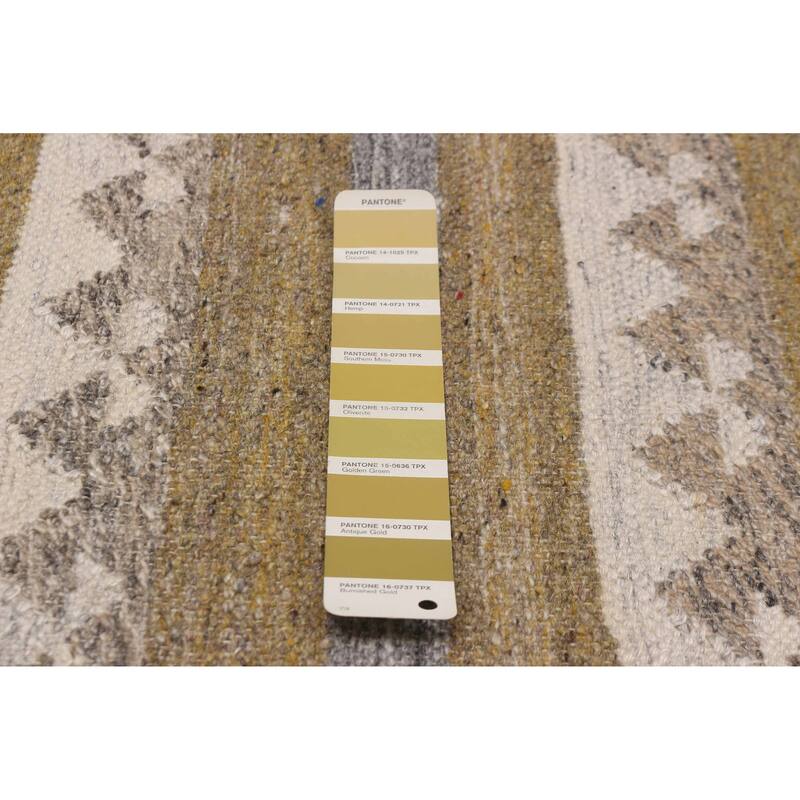 Ankara FW Olive Kilim 5'4" x 7'9" - 5'4 x 7'9