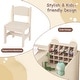 preview thumbnail 6 of 8, Gymax Kids Art Table & Chair Set w/Detachable Paper Roll Holder &