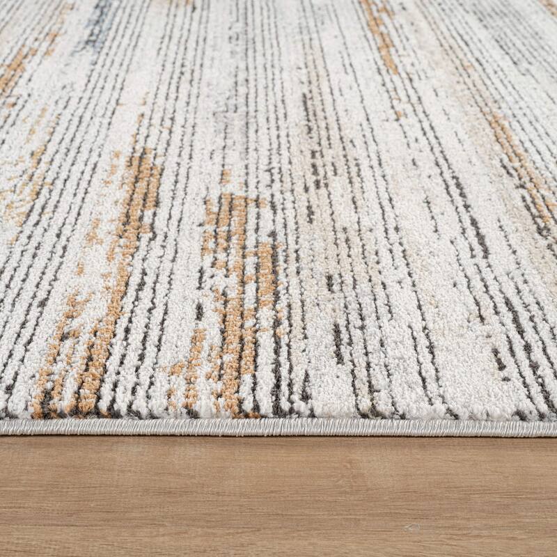 Multi-Tonal Area Rug for Living Room, Entryway, or Playroom - Easy to Clean and Family Friendly