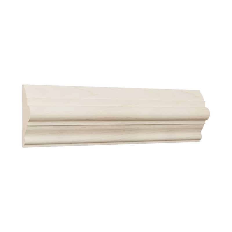 WM300: 1-1/16-in D x 3-in W x 96-in L Americraft Solid Hardwood Stain Grade Chair Rail Moulding