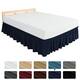 Subrtex Easy Fit 16-inch Drop Bed Skirts - Full - Navy