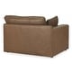 preview thumbnail 3 of 10, Signature Design by Ashley Emilia Brown 4-Piece Sectional - 130" W x 90" D x 36" H