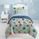 preview thumbnail 1 of 6, Dream Factory Space Rocket Twin 5-piece Bed in a Bag with Sheet Set