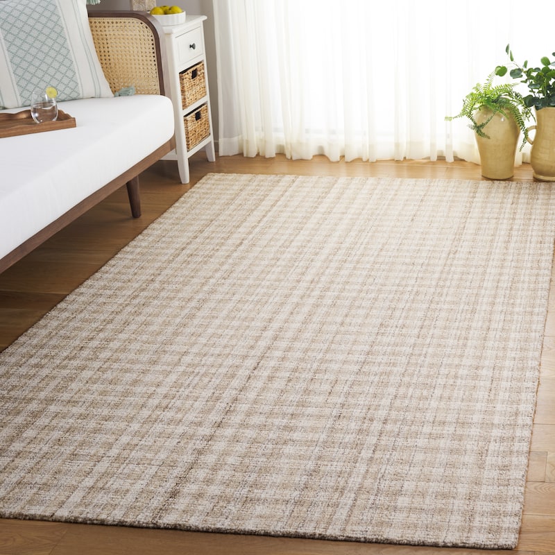 SAFAVIEH Handmade Ebony Katarin Contemporary Wool Rug