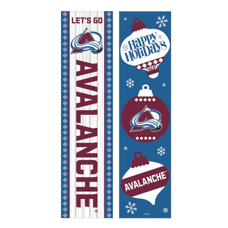 47" Double Sided Seasonal Porch Leaner, Colorado Avalanche - 47" x 11.25"