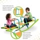 preview thumbnail 3 of 5, Kids Seesaw Teeter Totter, 3-Person Metal Teeter Totter, Age 3-10 - 59.44"L x 18.11"W x 20.47"H