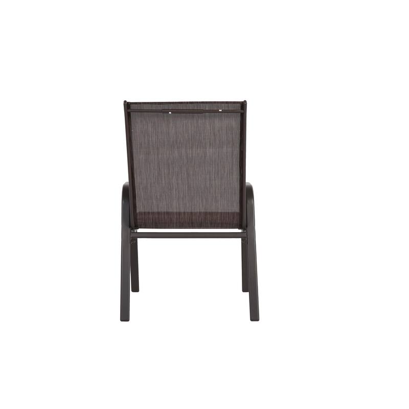 Outdoor Camping Chairs with Breathable Textilene Fabric, Set of 2