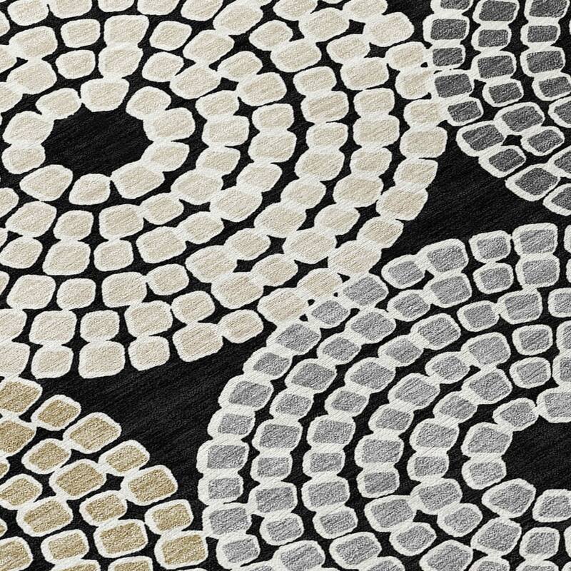 HomeRoots Geometric Transitional Rectangle Outdoor Rug