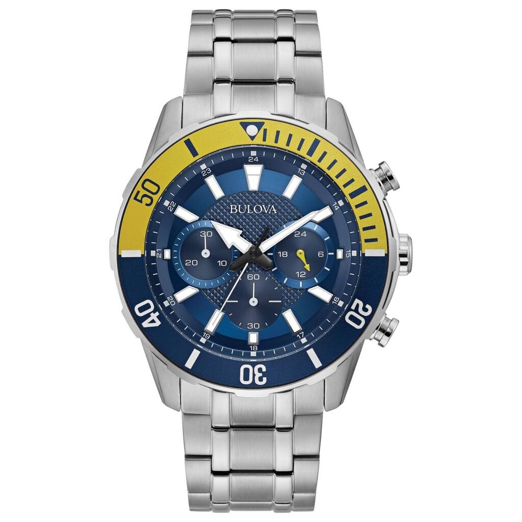 Bulova Men's Classic Blue Dial Watch - 98A245 - One Size