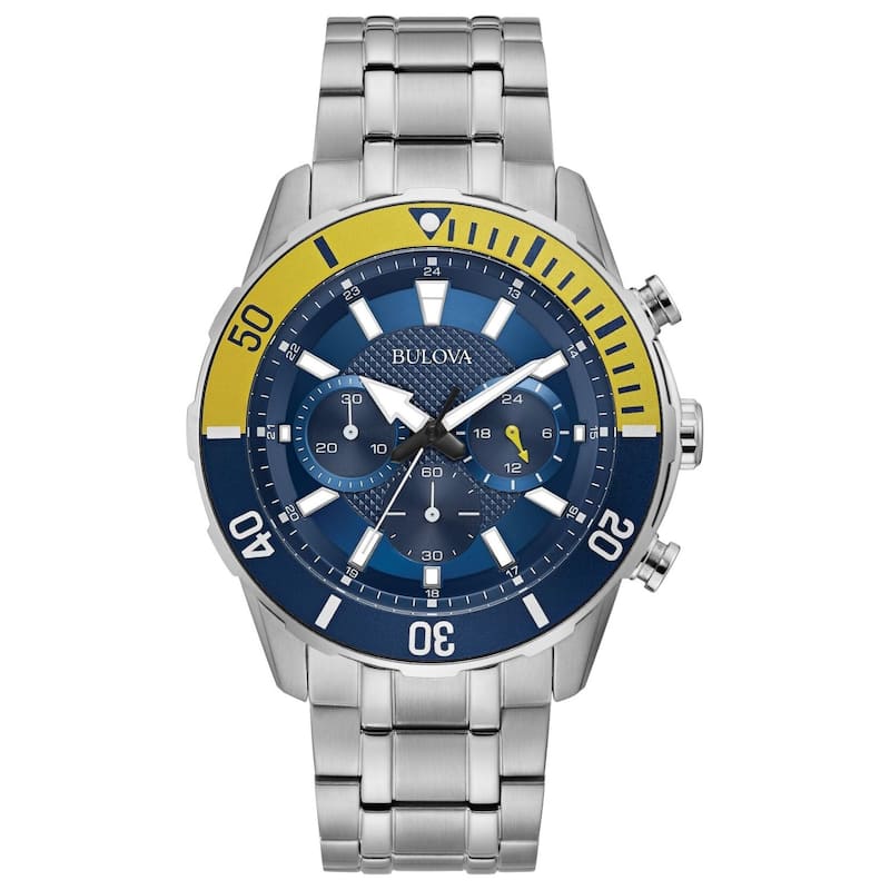 Bulova Men's Classic Blue Dial Watch - 98A245 - One Size
