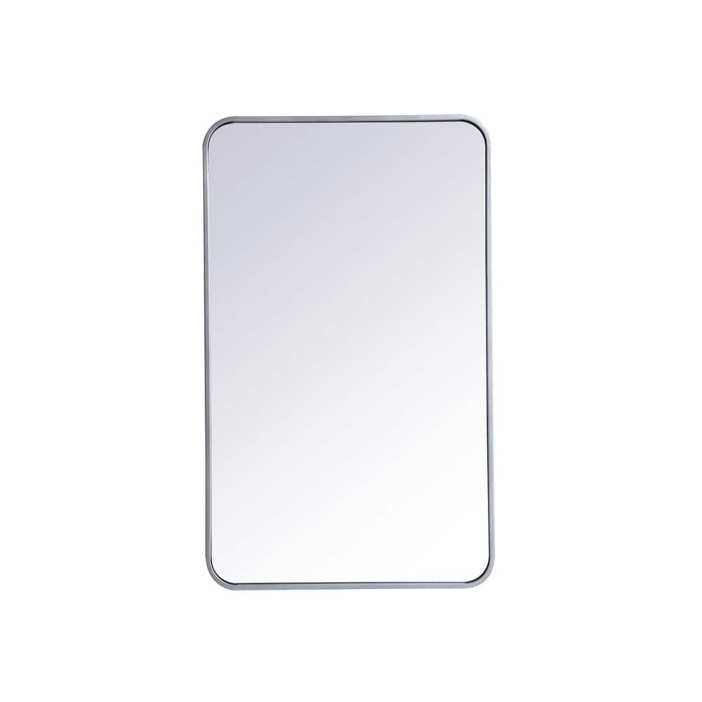 Ezra Soft Corner Metal Rectangular Mirror