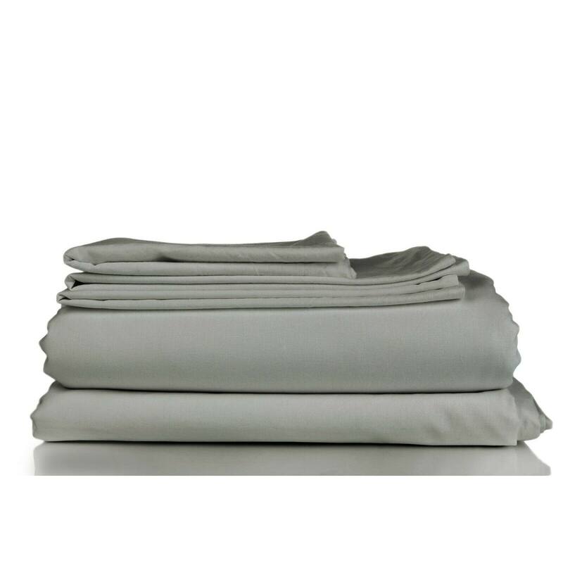 1800TC Soft Microfiber 4-piece Deep-pocket Bed Sheet Set - Silver - Full