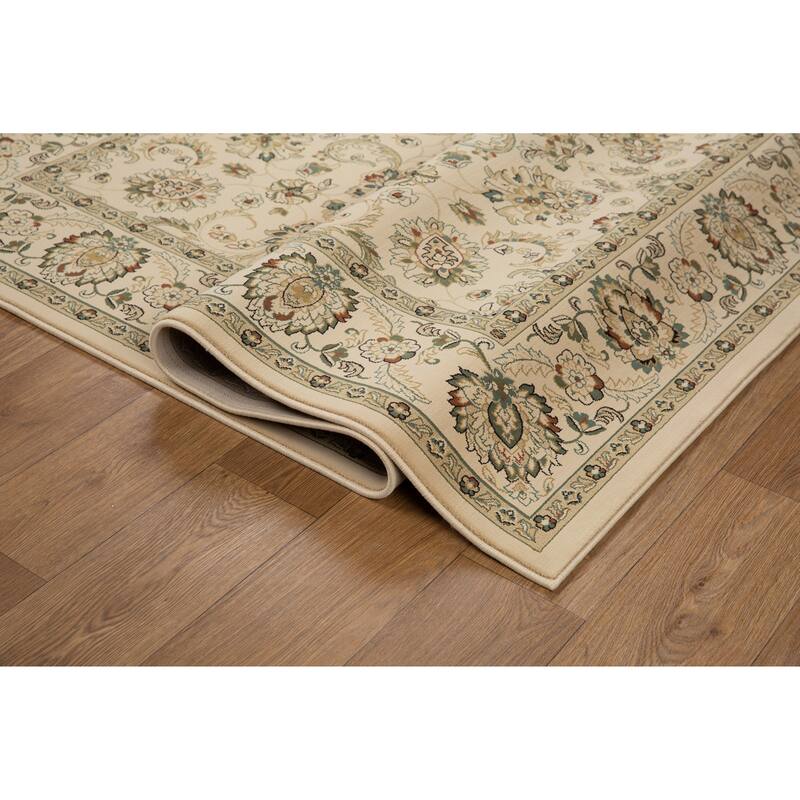 Izmir Collection Multicolor Transitional Floral/Botanical Area Rug