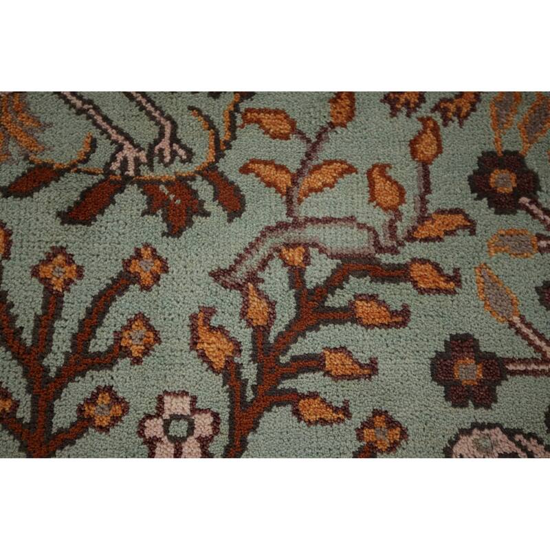 Animals Pictorial Ziegler Indian Foyer Rug Handmade Wool Carpet - 3'11"x 5'11"