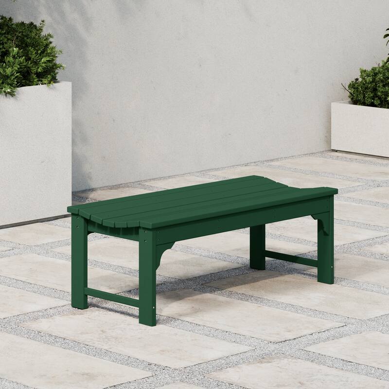 Polytrends Laguna Hdpe All Weather Outdoor Patio 48" Bench