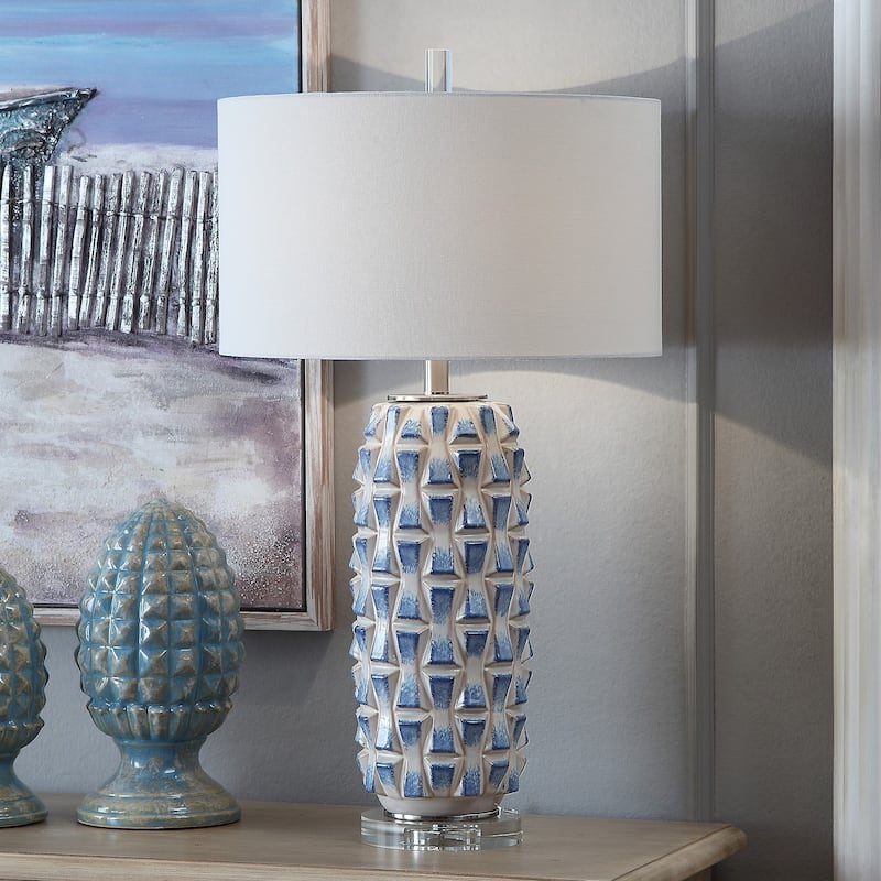 Hayes 31" Ceramic Table Lamp - 31"H x 17"Rnd