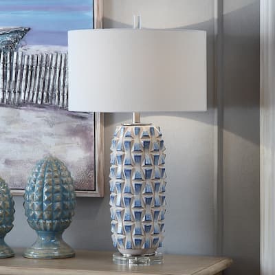 Hayes 31" Ceramic Table Lamp - 31"H x 17"Rnd