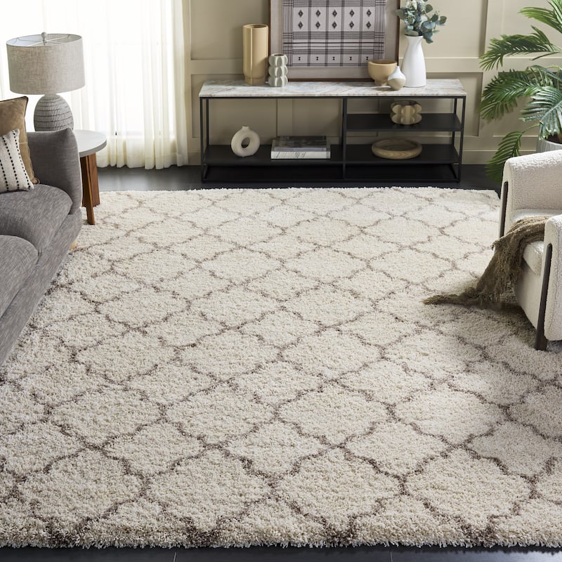 SAFAVIEH Hudson Shag Jeryl Glam Trellis 2-inch Area Rug