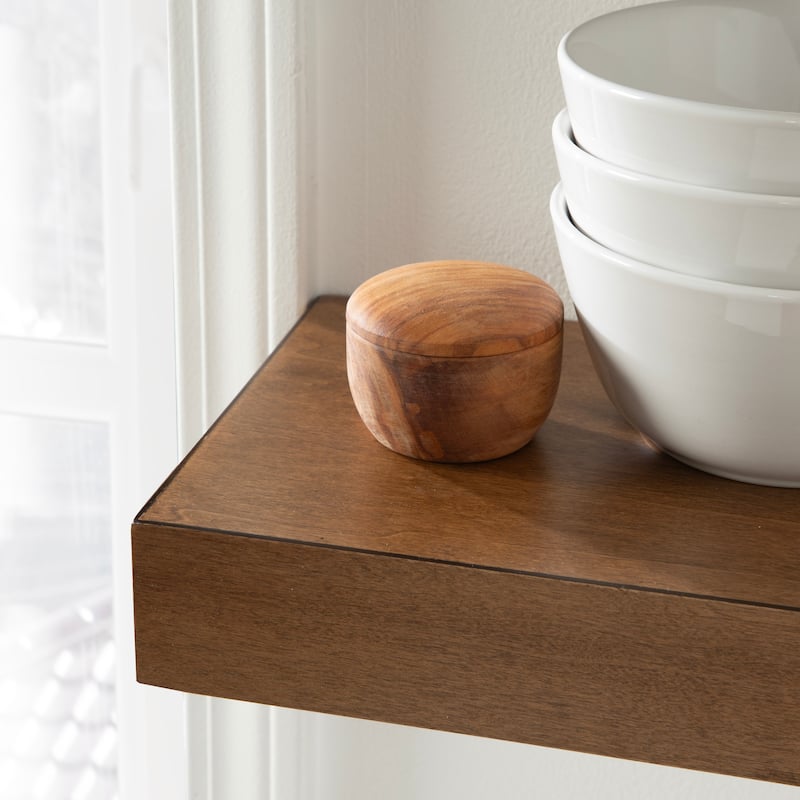 Kate and Laurel Havlock Wood Shelf Set