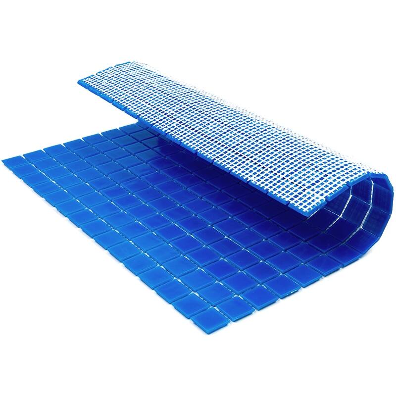 Apollo tile 12" x 12" Dune Glossy Denim Blue Glass Tile (20 sq ft/case) - 20 Pack