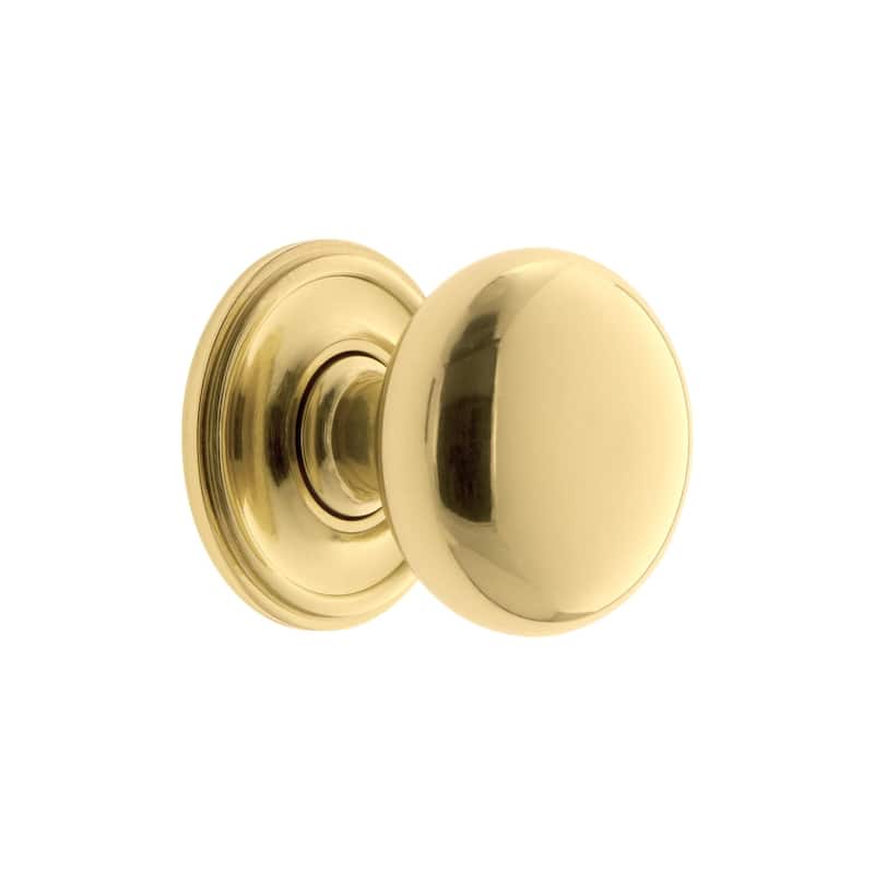 Grandeur FIFT-BRASS-KNOB-GEO Fifth Avenue 1-3/8” Solid Metal Luxury
