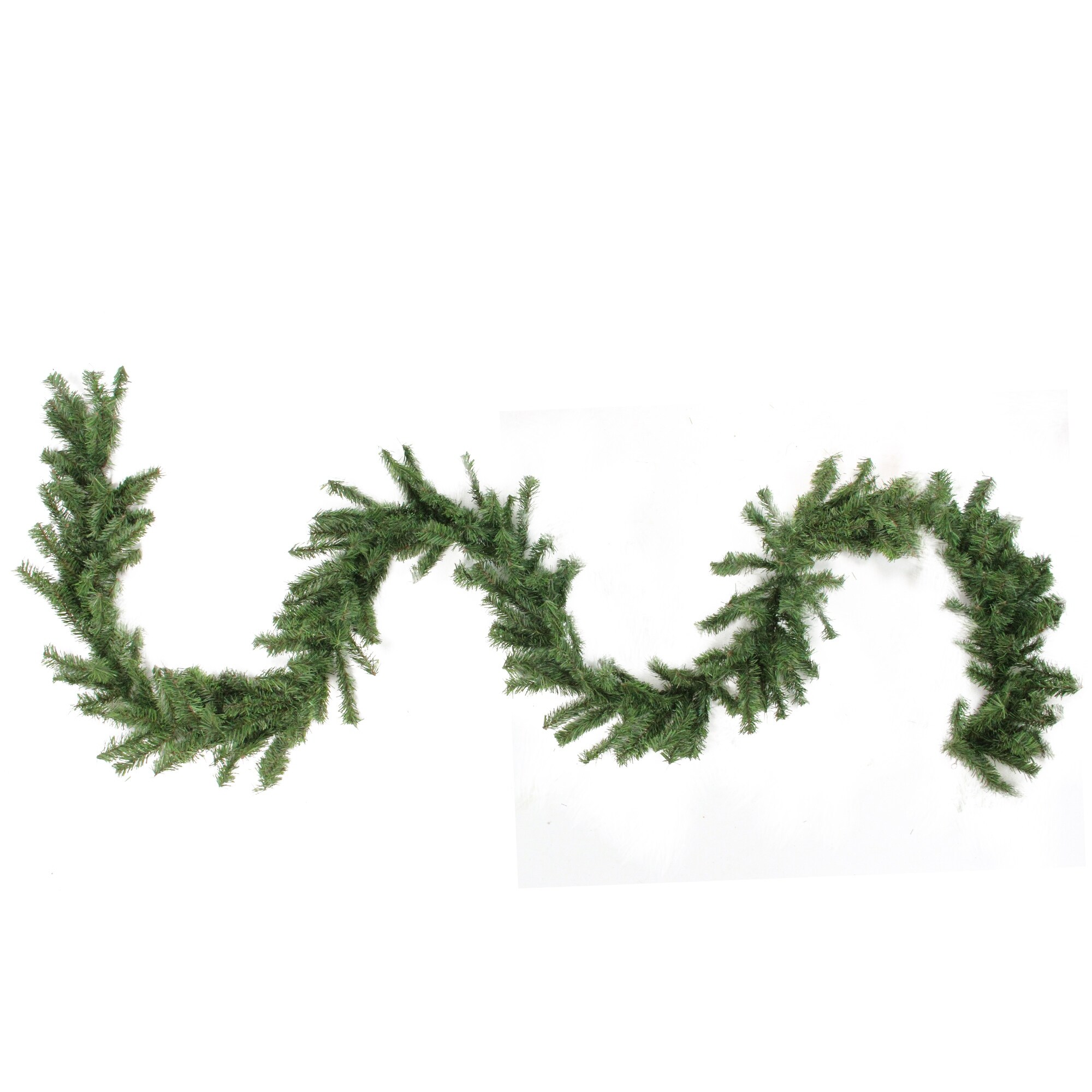 Shop 9 X 14 Canadian Pine Artificial Christmas Garland Unlit Green Overstock 18303174