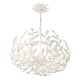 preview thumbnail 4 of 3, Broche 5 Light Matte White Chandelier