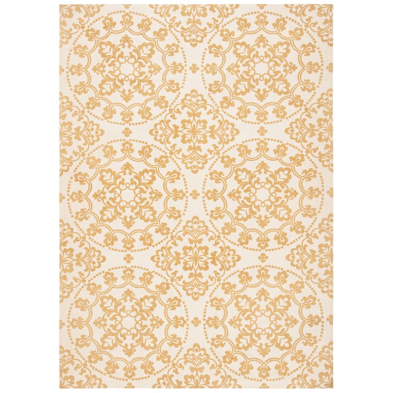 SAFAVIEH Handmade Cedar Brook Gratienne Modern Jute Rug - 4' x 6' - Natural/Gold