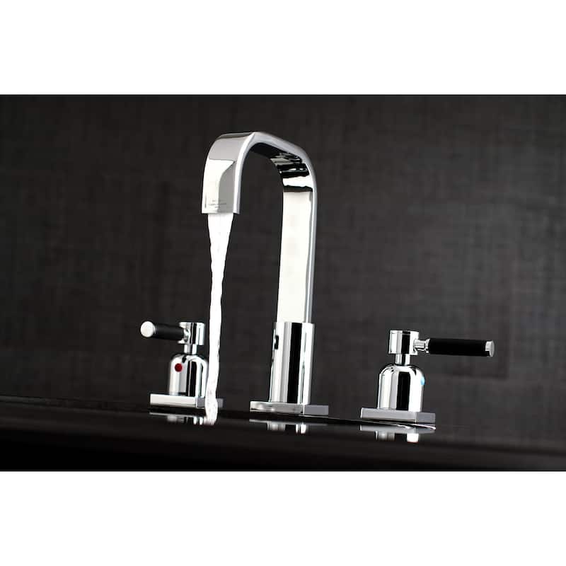 Kingston Brass Kaiser 1.2 GPM Widespread Bathroom Faucet with Pop-Up