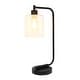 preview thumbnail 4 of 12, Lalia Home Modern Iron Desk Lamp with Glass Shade