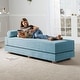 preview thumbnail 37 of 76, Jaxx Artemis Daybed Queen Size Convertible Sleeper Turquoise