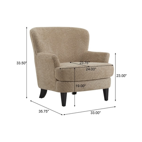 dimension image slide 4 of 9, Hartshorn Upholstered Club Chair and Ottoman Set by Christopher Knight Home